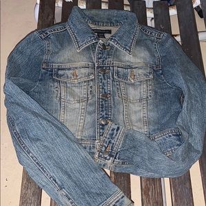 Kenneth Cole Cropped Denim Jacket